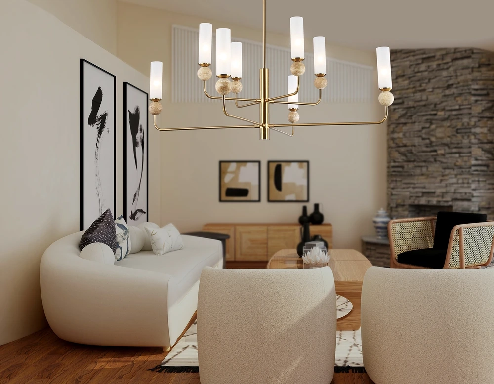 Люстра на штанге Ambrella light CERAMO MODERN LH53252