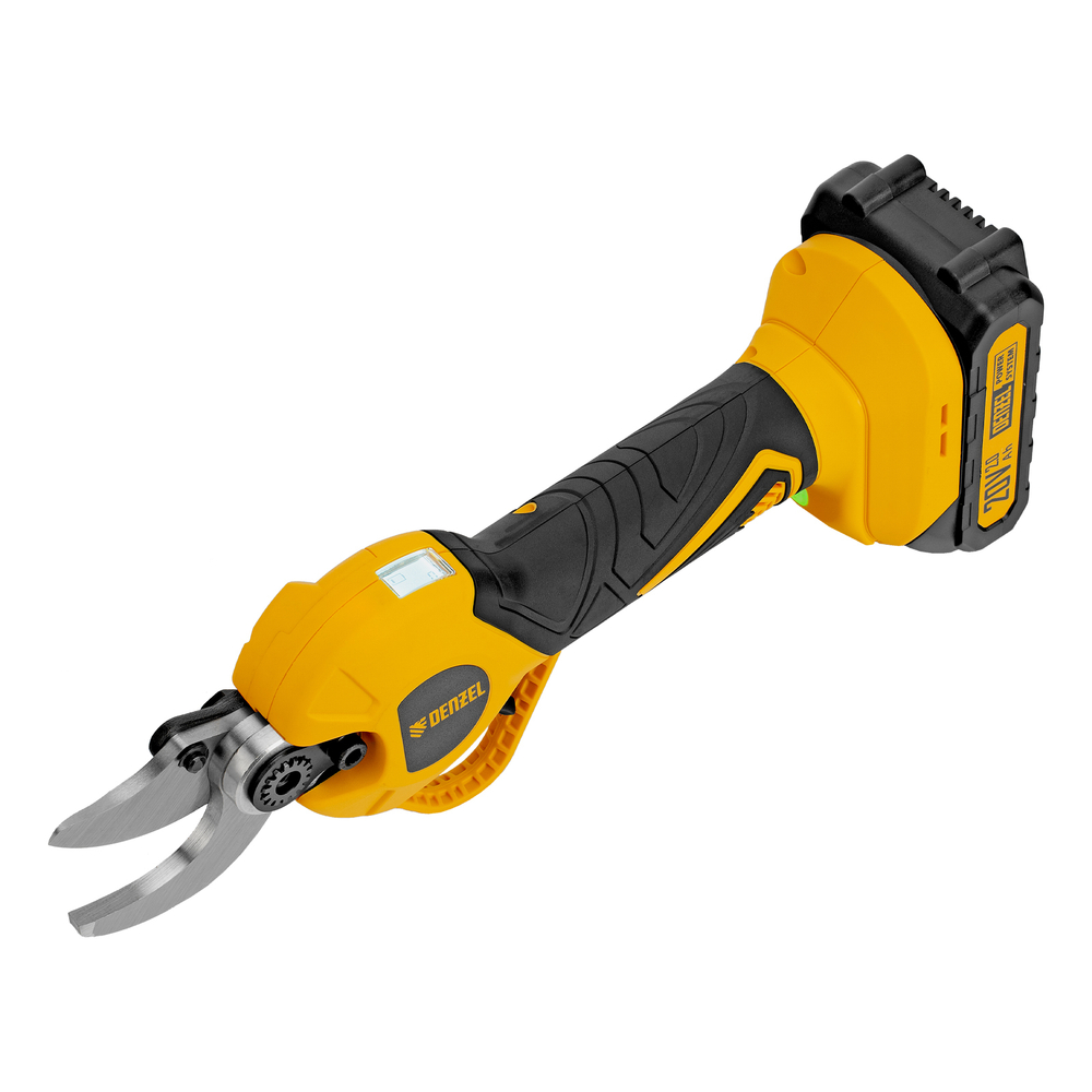 Секатор аккумуляторный, бесщет., CP-30BL, Li-Ion, 20 В, лезвия SK5 // Denzel