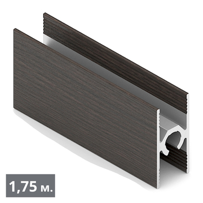 ЭКО Рамка средняя двери - центральный ригель (1,75 м) венге темный (ПВХ) (AE0452) Aristo (Out)