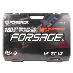Набор инструментов 180пр. 1/4''3/8''1/2''(6гр.)(4-32мм) Forsage F-41802-5