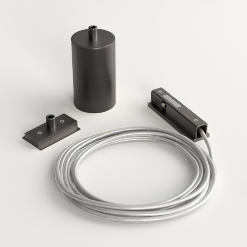 Подвесной комплект для подключения трековой системы освещения к питанию (боковой) Elektrostandard Line Magnetic 85009/00 титан