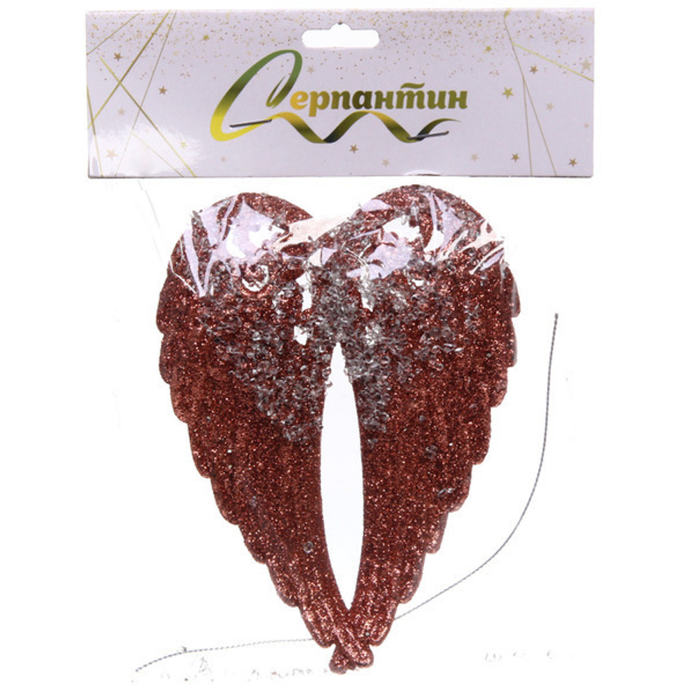 Подвеска «Изящные крылья» 14,5*11,5 см, Янтарь