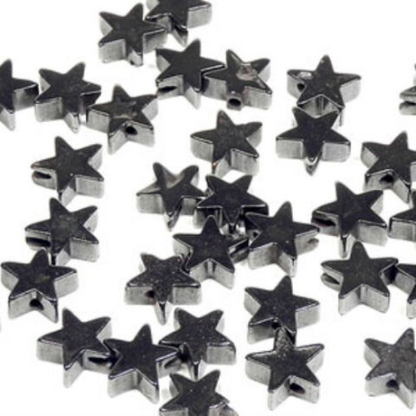 Бусина "Звездочка" гематит асс.