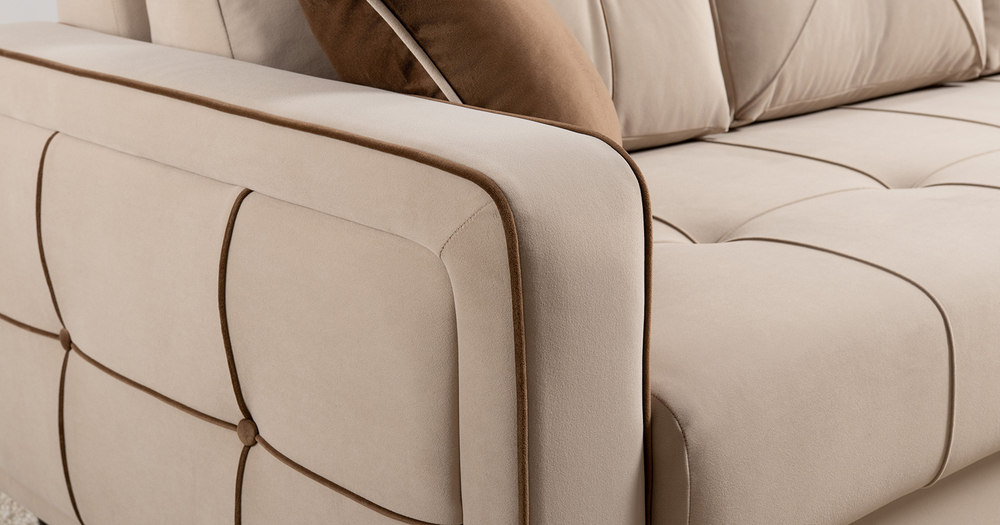 Диван кровать Черри, Бежевый