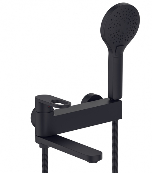 32016-C Смеситель для ванны пов. (ЧЕРНЫЙ) HANSEN (10/1шт)