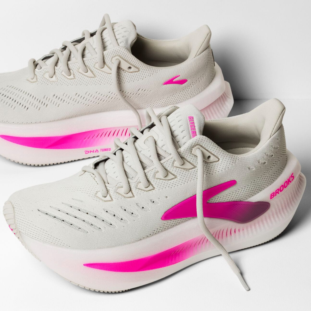 Женские Кроссовки для бега Brooks Glycerin Max 2 - Oyster/Argyle/Cyber Pink