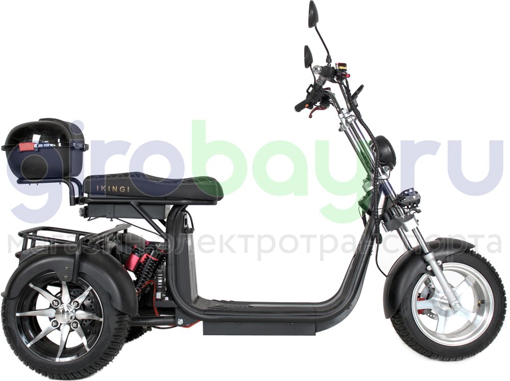 Электроскутер IKINGI X12 PRO TRIKE 3000W - Чёрный фото №4