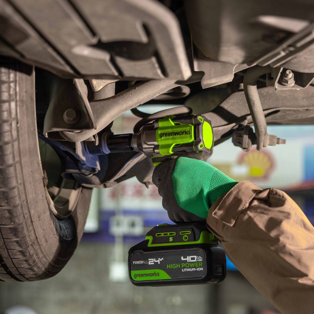 Гайковерт ударный акк. Greenworks IW5500, 24V, б/щет, 1/2'', 500Нм, 3 режима, без АКБ и ЗУ (3805007)