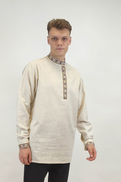 Рубашка мужская с поясом