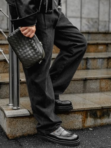 Черные джинсы Laine с защипами