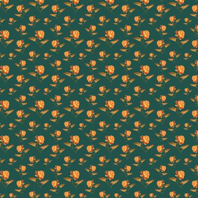 Морошка на тёмно-зелёном