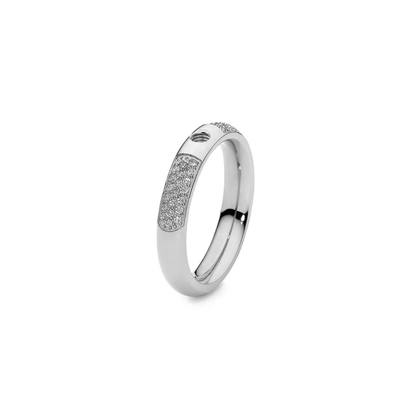 Кольцо - База Qudo  deluxe small silver 18.4 мм 626661 S размер 18,5