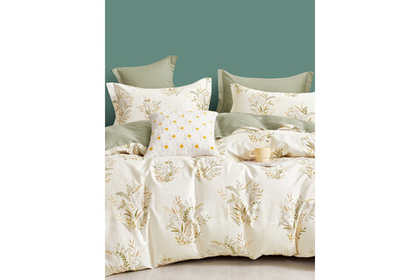 Постельное белье GoodNight Сатин Делюкс E040 с компаньоном 1,5 сп. (с нав. 50х70)