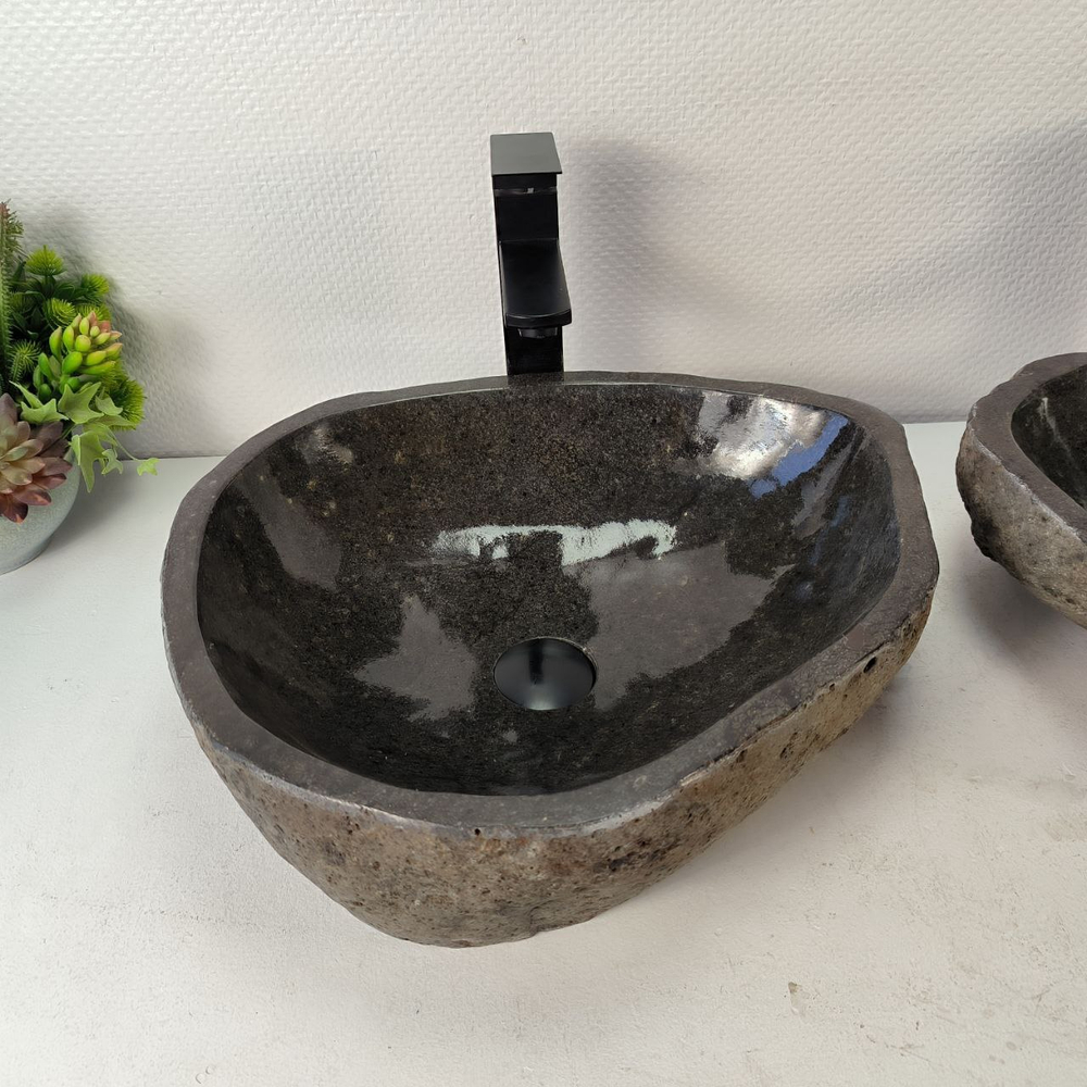 Раковина из речного камня ПАРА! RS-35363 47*40*14 0865