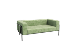 Flex Диван двухместный FLX-2 Teddy 917/Металл Черный 1750*915*690