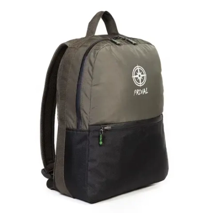 Рюкзак городской Prival Stark 15л, хаки+чёрный