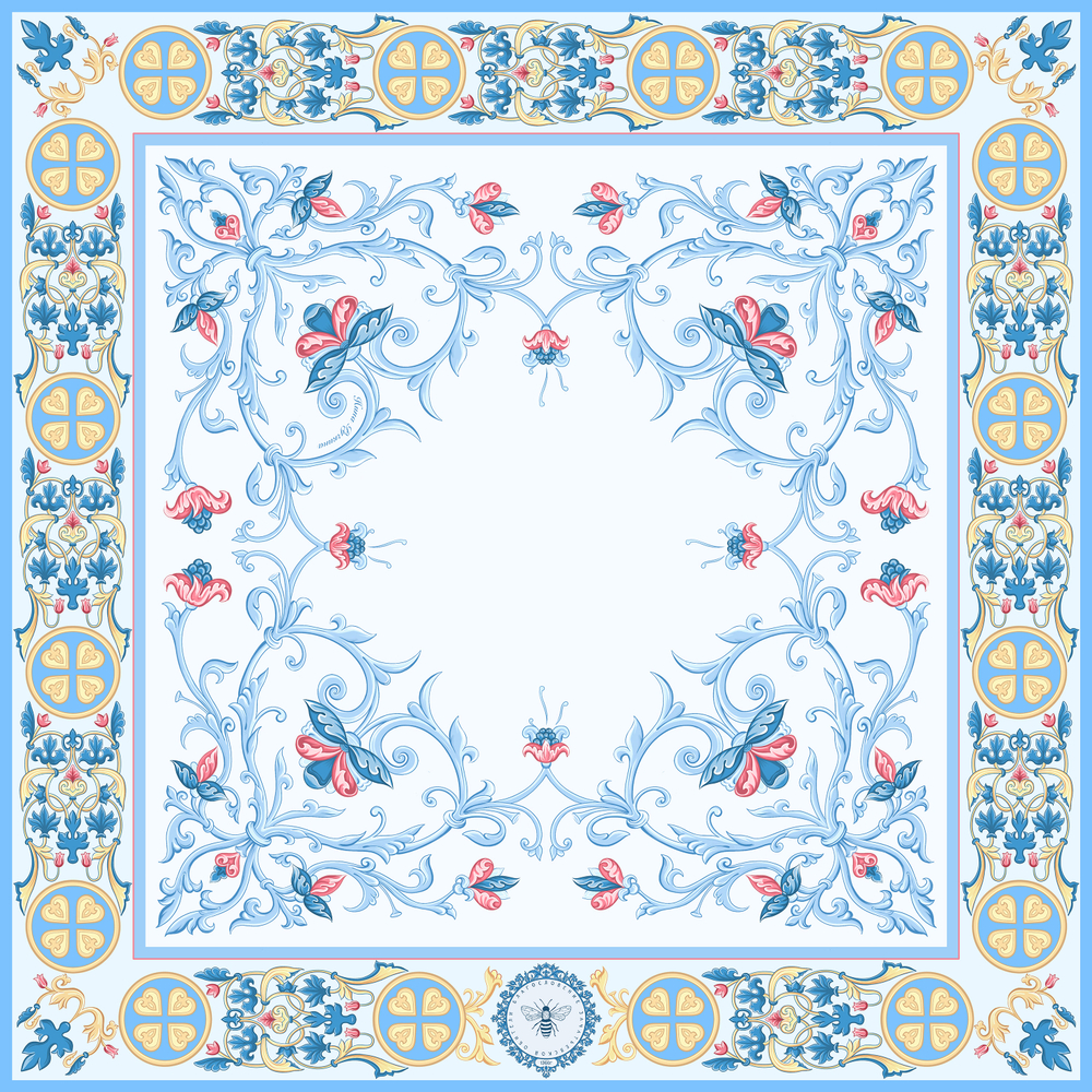 Платок «Зачатьевская монастырская роспись. Рождество»