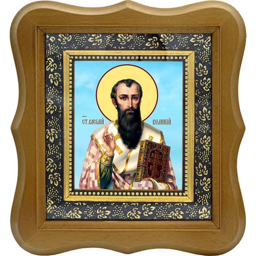 Василий Великий Святитель. Икона на холсте.