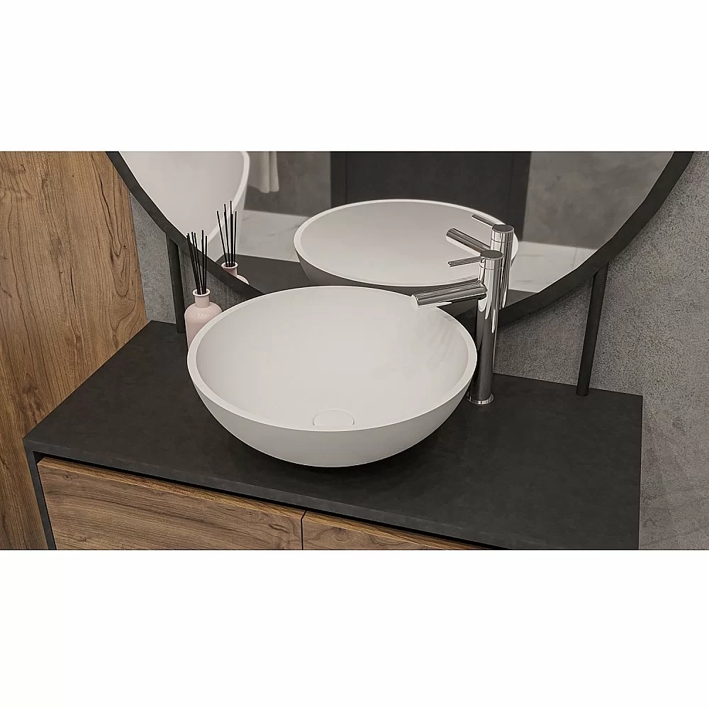 Раковина накладная WhiteCross CORNELIAN 43 0714.043043.200 белая матовая