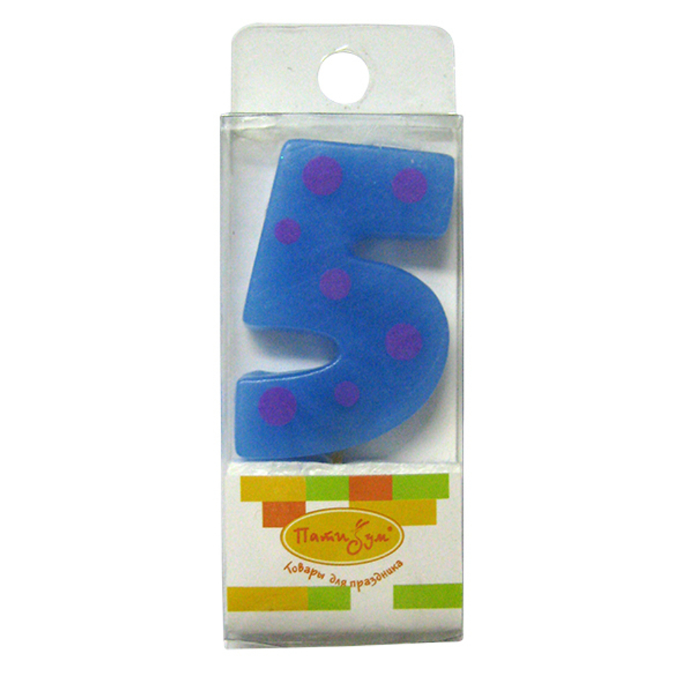 РАСПРОДАЖА СВЕЧА 5СМ ЦИФРА МИНИ 5