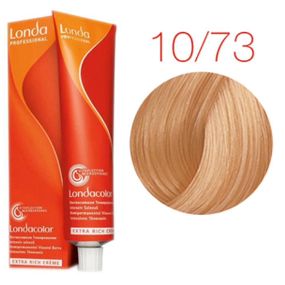 Londa Color инт.тонирование, 10/73 яркий блонд коричнево-золотистый, 60мл