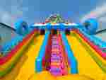 Коммерческий надувной батут «Парк развлечений 5» 12*6*7 м