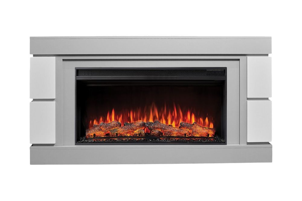 ДЭНВЕР R F36/JF36 GR-LCB715/WT-LCB510 СЕРЫЙ КАМЕНЬ/БЕЛЫЙ + JOKER-SF 36 Электрокамин