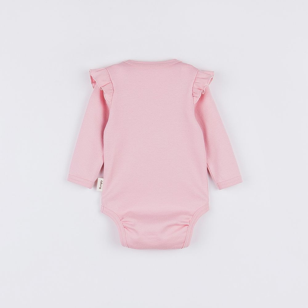 Боди с длинным рукавом и крылышками "Роза" 0+