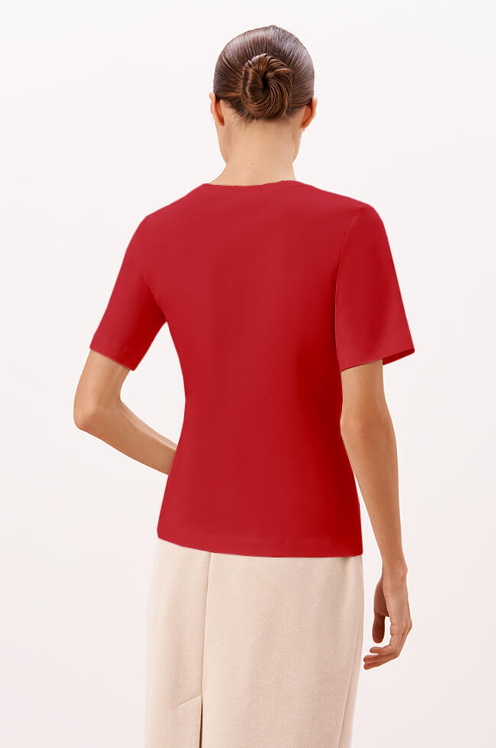 23235 Футболка женская (малиновый)