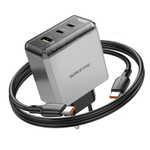 Зарядное устройство на Type-C PD65W Borofone BN22 (2C1A) (metal gray)