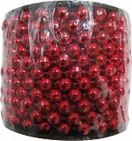 Елочное украшение БУСЫ звезды 2,7м Красные 104057