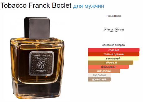 Franck Boclet Tobacco 100ml (duty free парфюмерия)