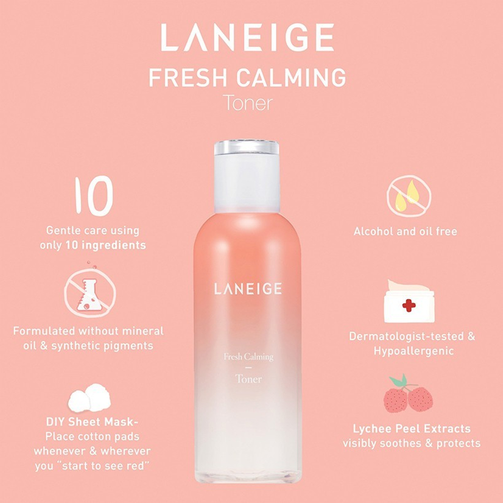 Laneige fresh calming balancing toner - Успокаивающий тонер