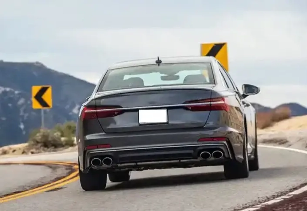 Диффузор с насадками на выхлоп для AUDI A6 C8 2018 - 2023 в стиле S6 Ауди
