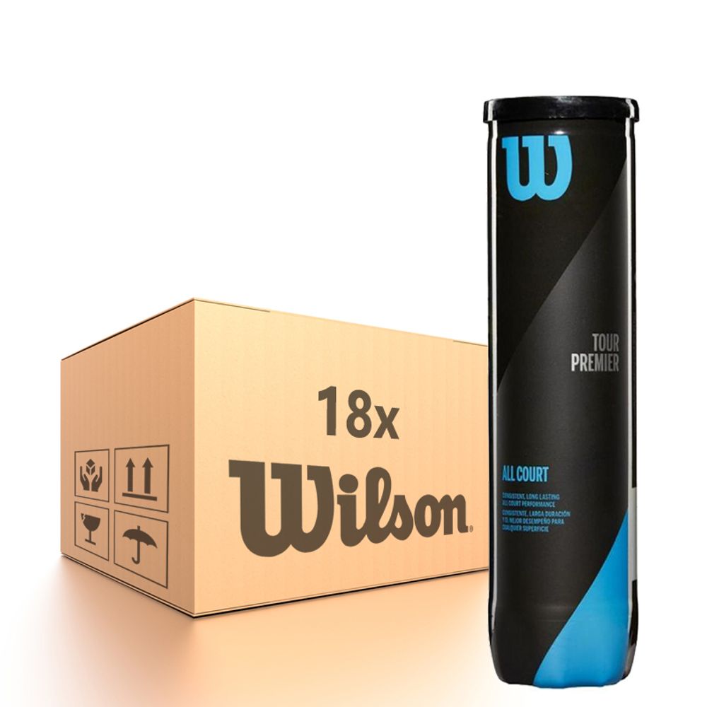 Упаковка теннисных мячей Wilson Tour Premier All Court - 18 x 4B