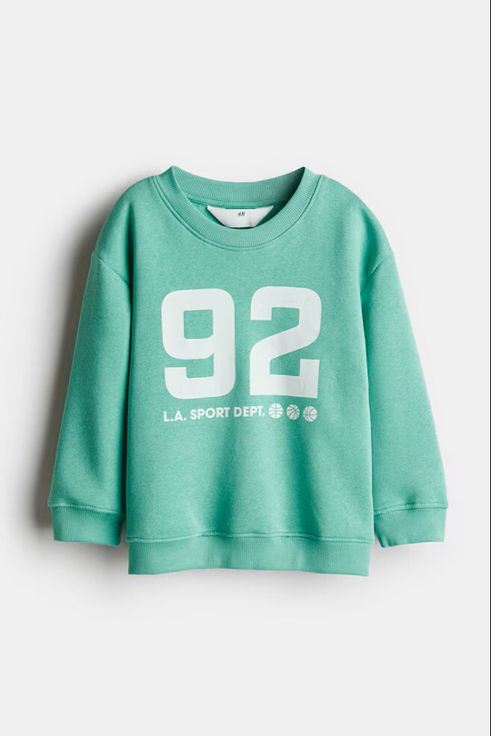 H&M Толстовка с принтом, зеленый