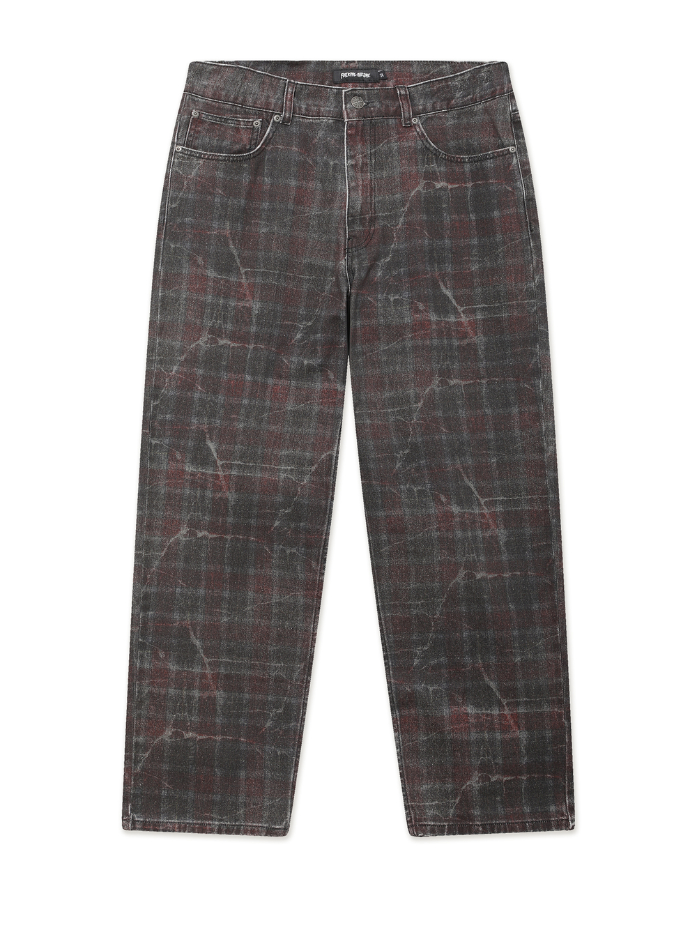 Мужские Джинсы Distressed Plaid Fecke