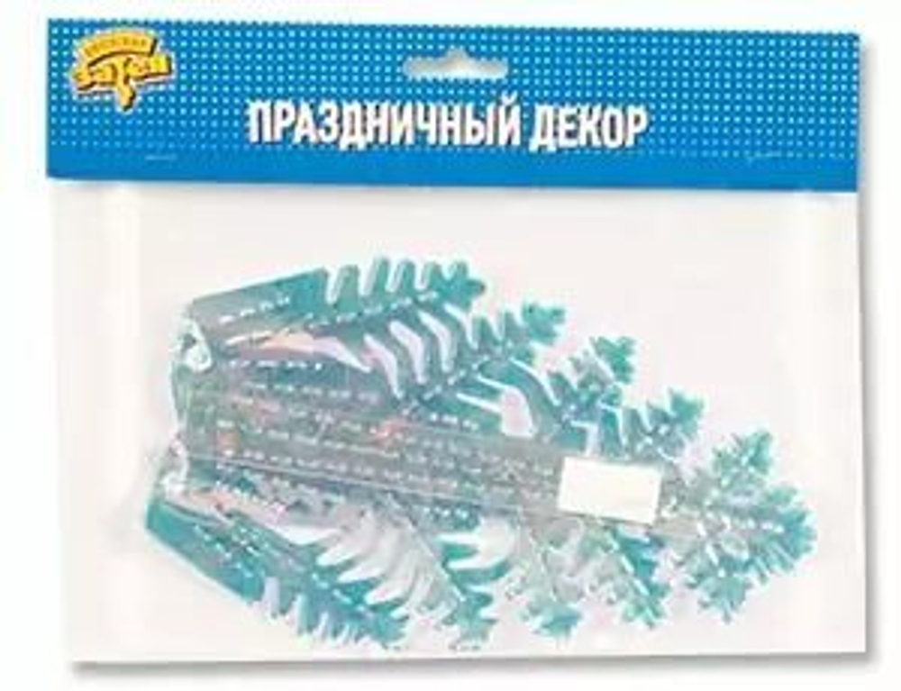 Фигура Снежинка №3 фольг перламутр 40см