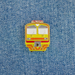 Значок электропоезд ЭД4М жёлтый