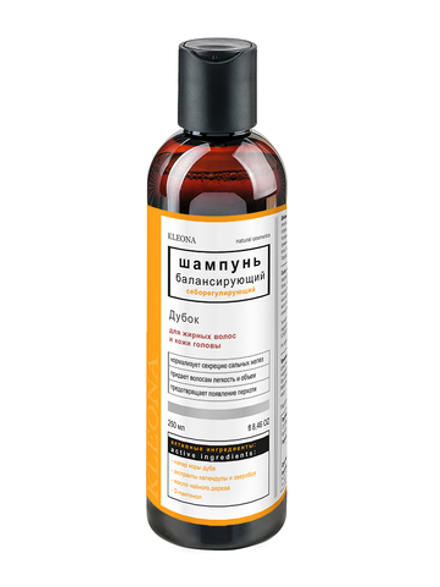 Клеона - Шампунь Дубок балансирующий для жирных волос и кожи головы, 250 мл