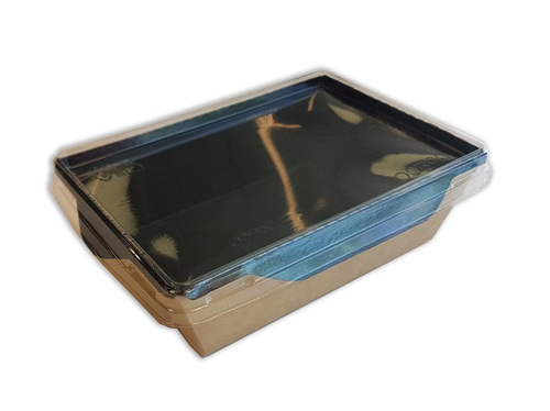 Упаковка салатник 400мл ЧЕРНЫЙ БЕЗ КРЫШКИ 145х95х45мм OSQ OpSalad 400 (800шт/кор)