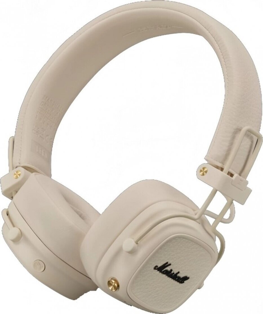Наушники Marshall 5 Major Cream, беспроводные, накладные, мягкие амбушюры