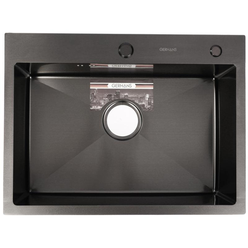 Кухонная мойка премиум GERHANS K36045B графит