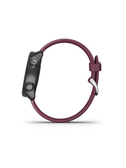 Garmin Forerunner 245 чёрный с вишневым ремешком беговые смарт-часы с GPS (010-02120-11)