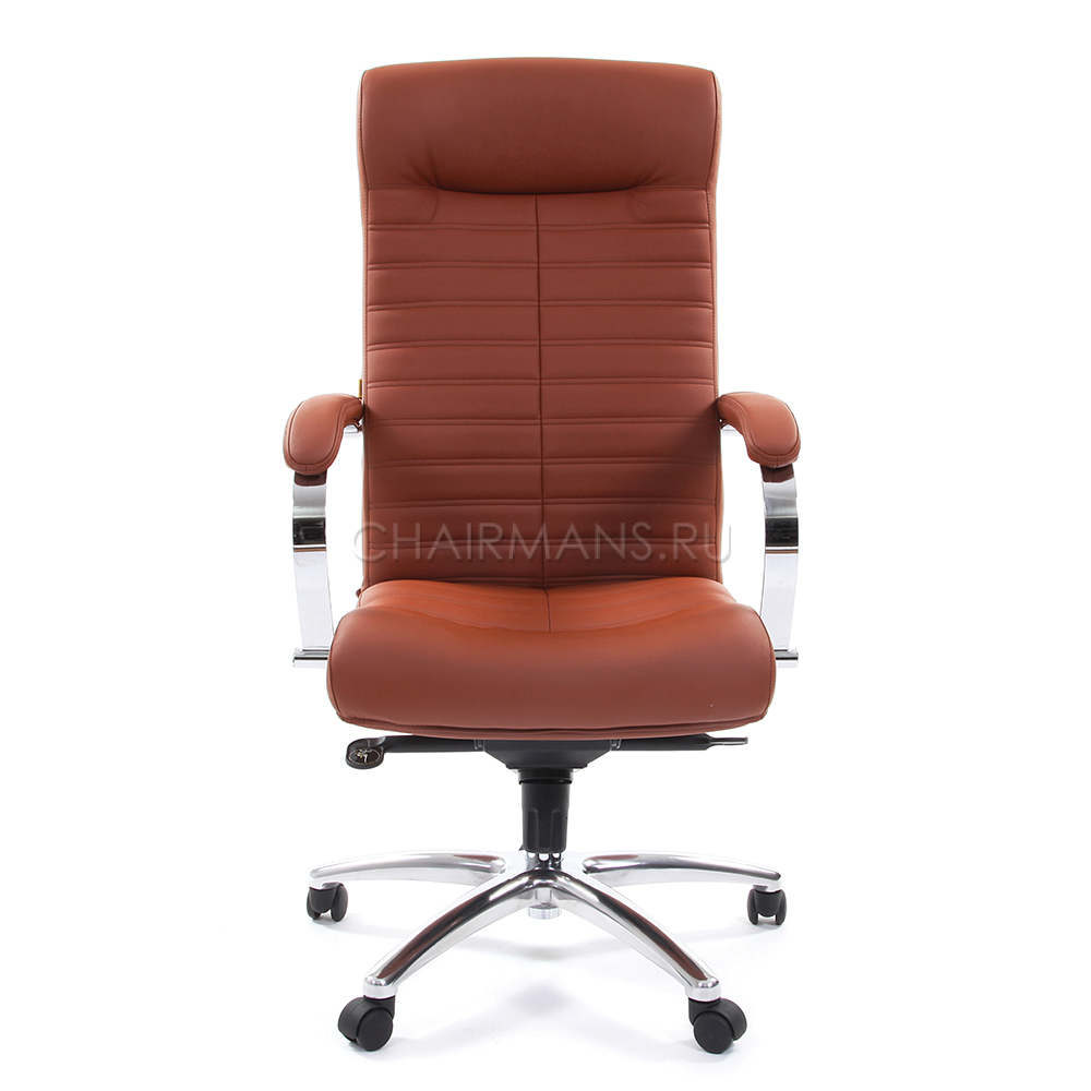 Кресло руководителя Chairman 480 экокожа коричневый