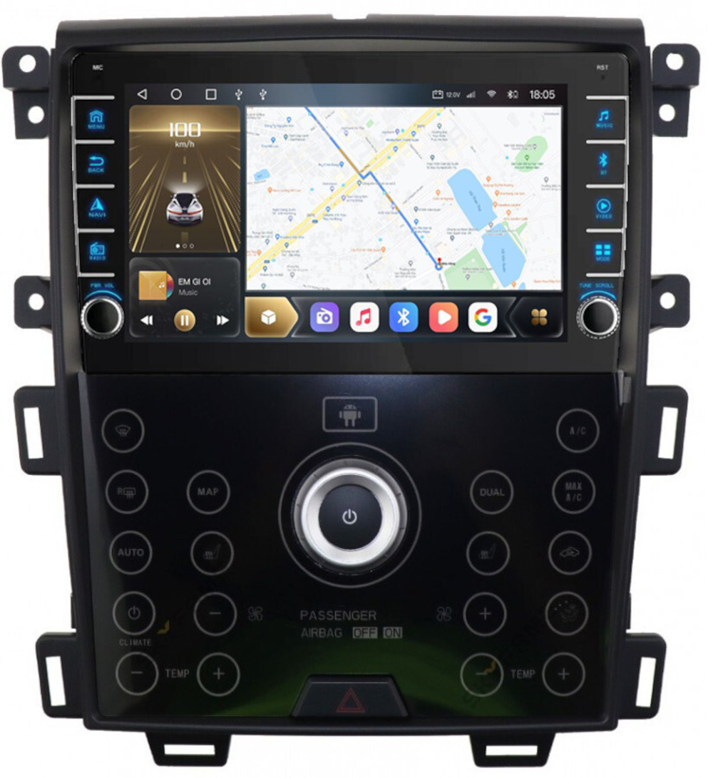 Магнитола для Ford Edge 2010-2015 - Carmedia SF-9065-B (кнопки и крутилки), Android 12, TS10, CarPlay, 4G SIM-слот