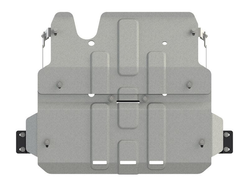 Усиленная защита защита картера двигателя, КПП, РК (6 мм, алюминий) для Toyota Land Cruiser 76/79 2019- (V = 4.2d MT) Sheriff.24.4272