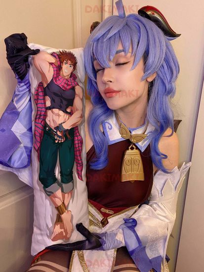 Мини дакимакура Цезарь Цеппели и Джозеф Джостер из Невероятное приключение ДжоДжо арт. M0320, 60х20 см