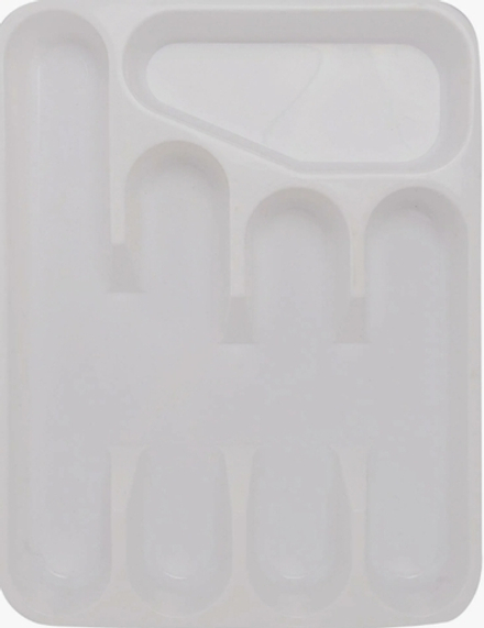 368274 Лоток - вкладыш для столовых прибор. 5 секций 26,5*34см (белый глянец)