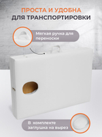Массажный стол складной с регулировкой высоты Massagecomplekt, 190*70, c подлокотниками, черный